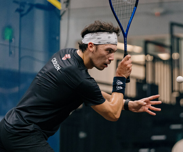 Victor Crouin N°1 français et champion d'Europe de squash, Top 5 mondial, objectif médaille à Los Angeles 2028.